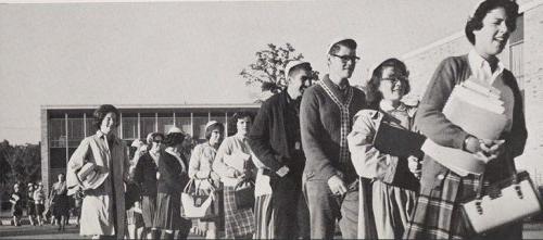 Students from the class of 1963